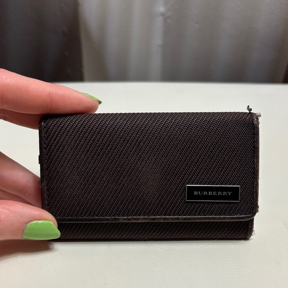 Burberry Accessories - Vintage Burberry Brown Canvas Key Holder